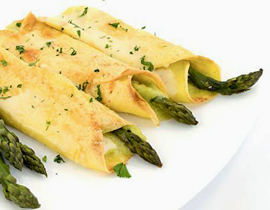 crepes agli asparagi